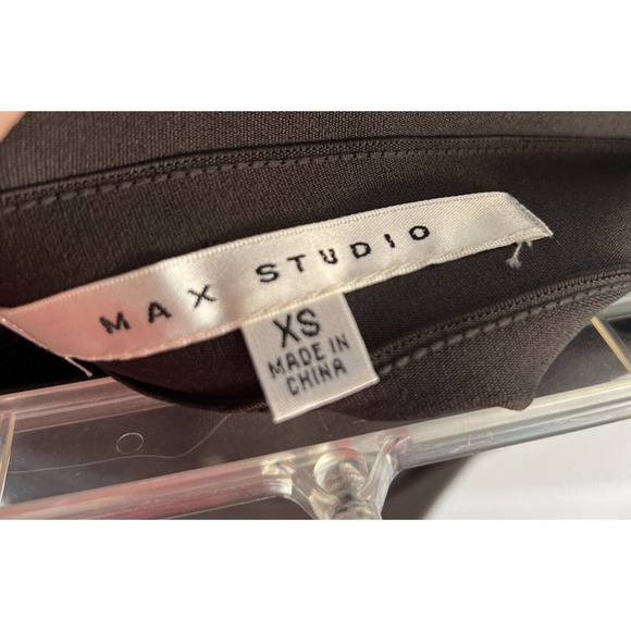 Max Studio Black Pencil Skirt Stretch Short Size XS - Picture 4 of 5